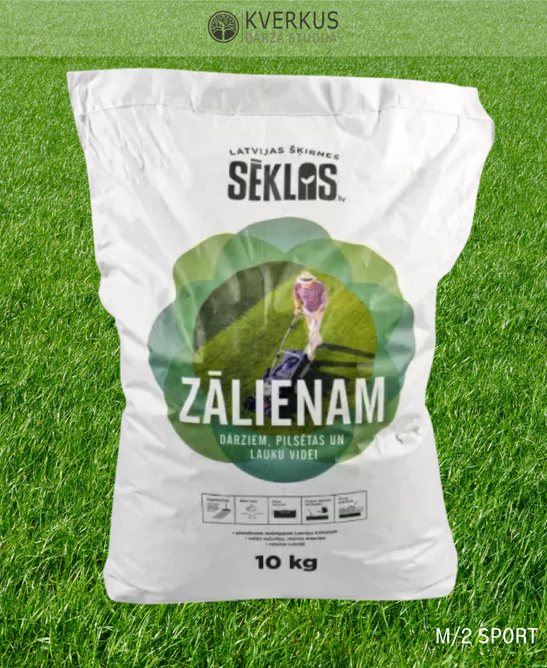 M/2 SPORT – zāliena sēklas intensīvas noslodzes zālienam