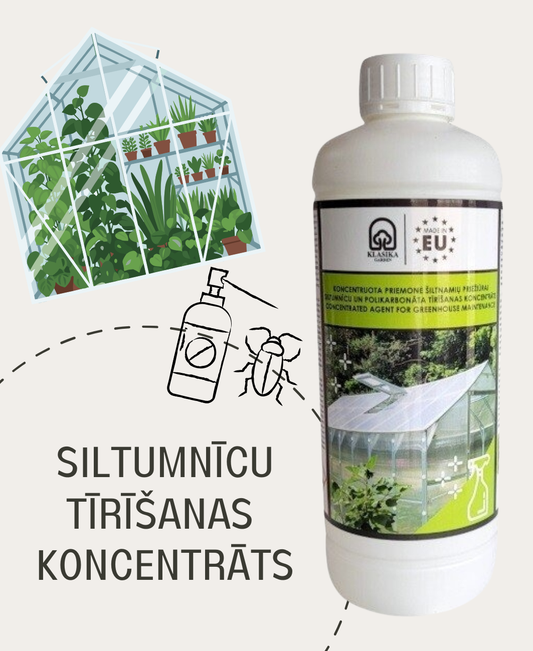 Siltumnīcu un polikarbonāta tīrīšanas līdzeklis KLASIKA GARDEN 1L