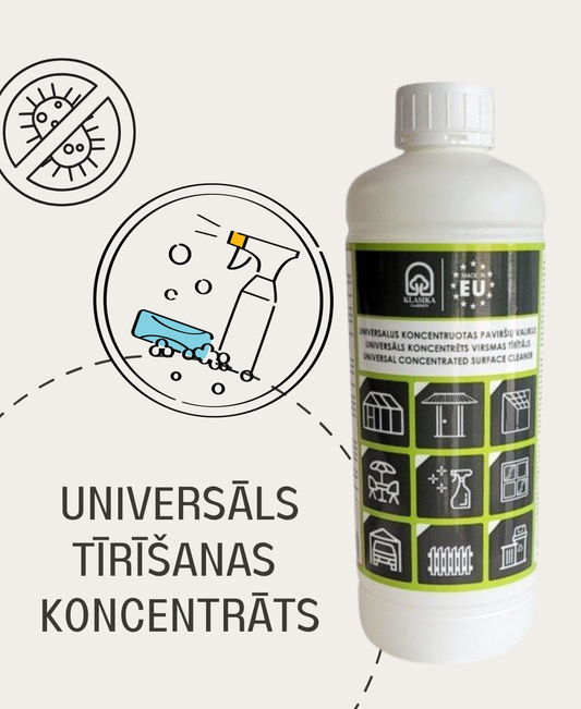 Universāls koncentrēts virsmas tīrītājs KLASIKA GARDEN 1L