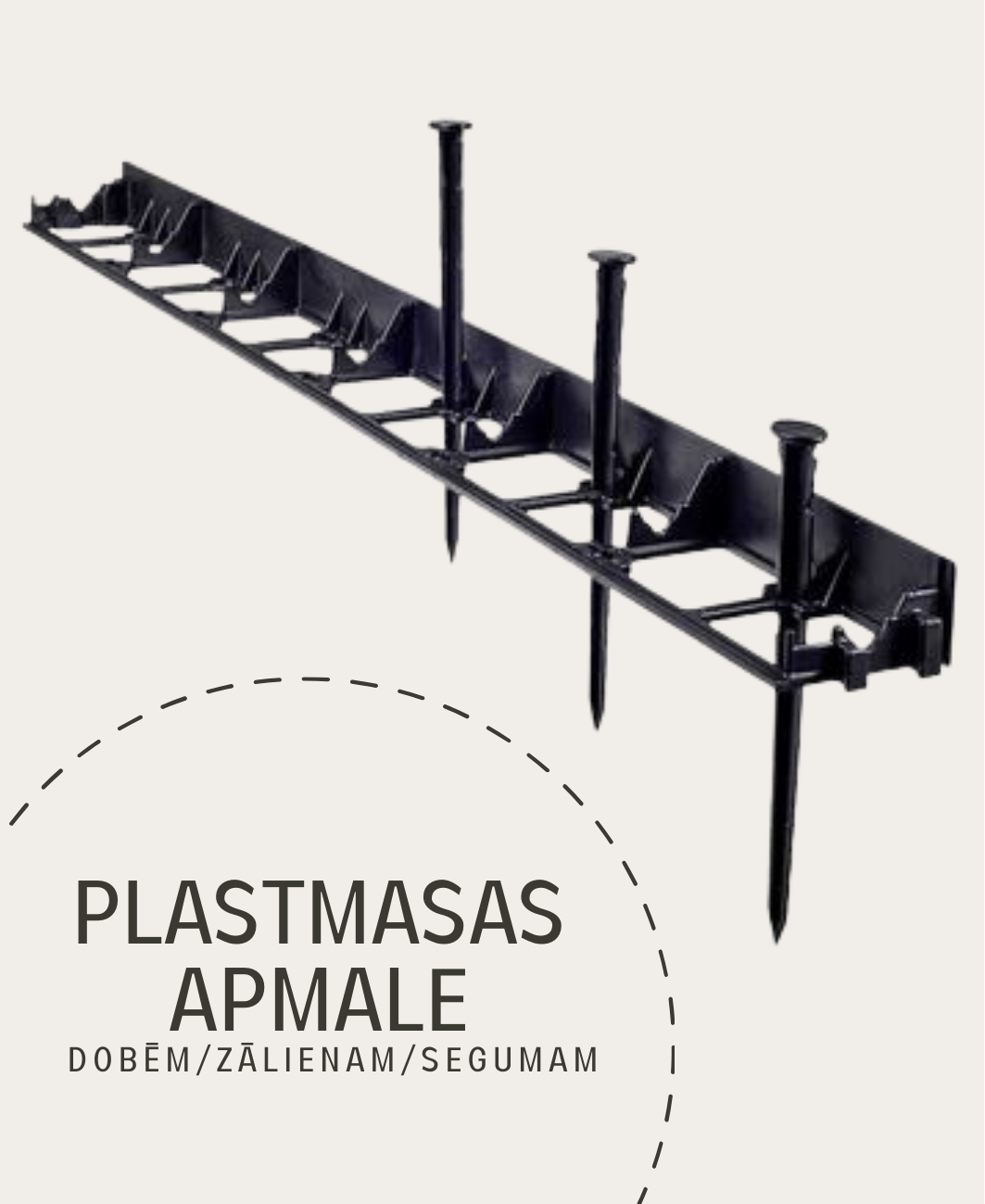 Plastmasas apmale (1000x80x60 mm)